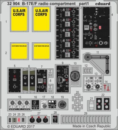 B-17E/F radio compartment