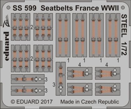 Seatbelts France WWII STEEL  1/72