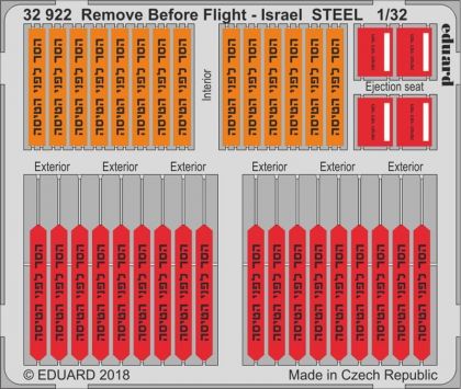 Remove Before Flight - Israel STEEL  1/32