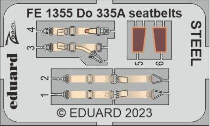 Do 335A seatbelts STEEL 1/48