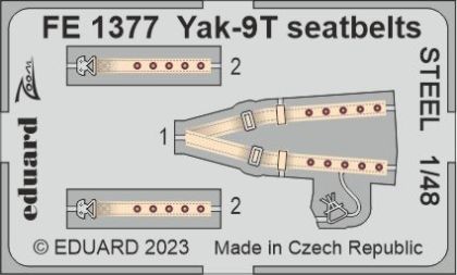 Yak-9T seatbelts STEEL 1/48