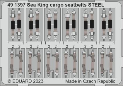 Sea King HU.5 cargo seatbelts STEEL 1/48