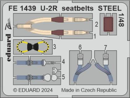 U-2R seatbelts STEEL 1/48