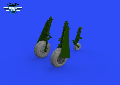 P-51B/C wheels diamond tread 1/48