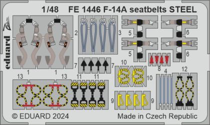 F-14A seatbelts STEEL 1/48
