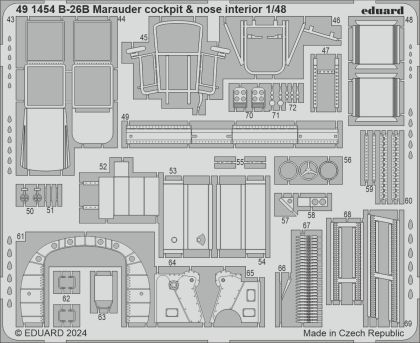 B-26B Marauder cockpit & nose interior 1/48
