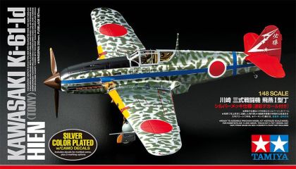 Tamiya 25424 Kawasaki Ki-61-Id Hien (Tony) Silver Color Plated (w/Camo Decals)