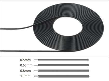 Tamiya 12675 Cable 0.5mm Outer Diameter/Black