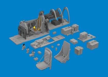 P-51B Malcolm Hood canopy cockpit PRINT 1/48