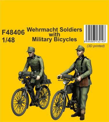 Wehrmacht Soldiers with Military Bicycles 1/48