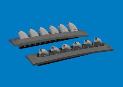 P-40 exhaust stacks rounded PRINT 1/48