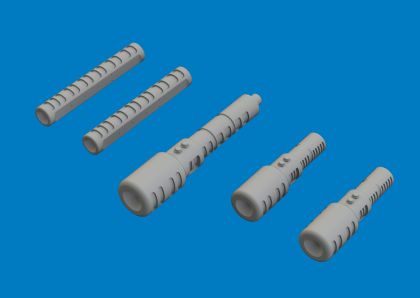 MiG-19S gun muzzles 1/48