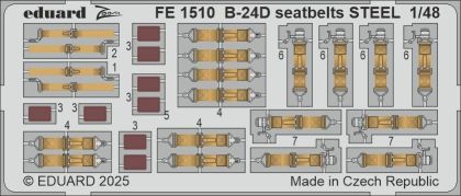 B-24D seatbelts STEEL 1/48
