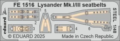 Lysander Mk.I/III seatbelts STEEL 1/48