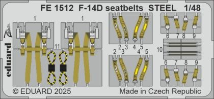 F-14D seatbelts STEEL 1/48