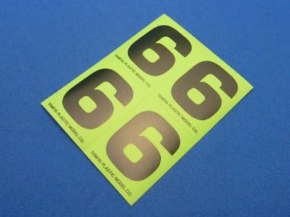 R/C GP Number Sticker 