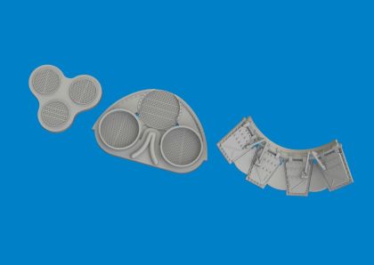 P-40E radiators upgrade set PRINT 1/48