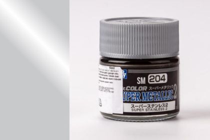 Mr.Color Super Metallic Colors II - ocel II SM204 SM kovové speciál