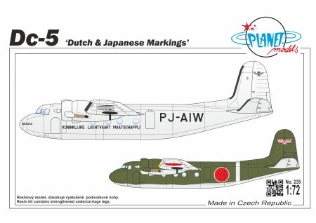 Dc-5 ‘Dutch and Japanese Markings’ 1/72