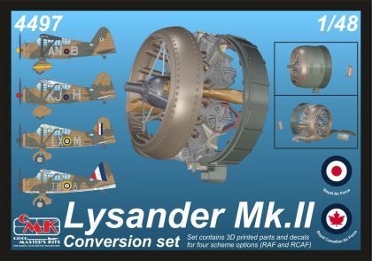 Lysander Mk.II (Perseus Engine) Conversion Set 1/48 for Airfix kit