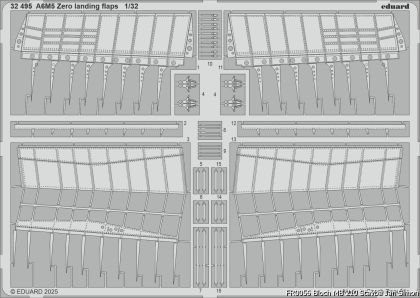 A6M5 Zero landing flaps1/32