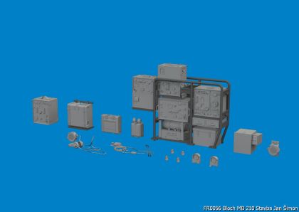 Sd.Kfz. 251/6 Ausf. C radio equipment PRINT 1/35