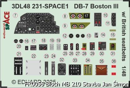 DB-7 Boston III w/ British seatbelts SPACE 1/48