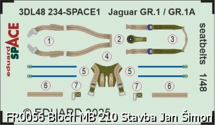 Jaguar GR.1 / GR.1A seatbelts SPACE 1/48