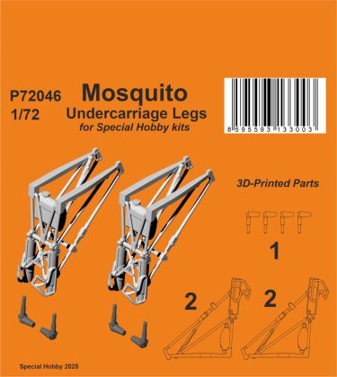 Mosquito Undercarriage Legs 1/72 / for Special Hobby kits