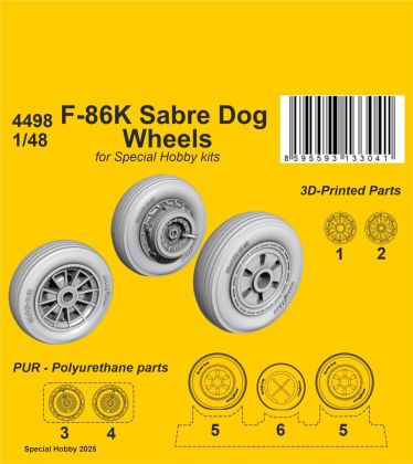 F-86K Sabre Dog Wheels 1/48
