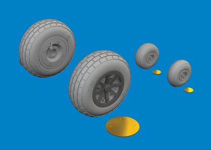 P-40N wheels block tread 1/48
