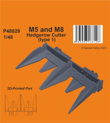 M5 and M8 Hedgerow Cutter (type 1) 1/48 for Tamiya kits