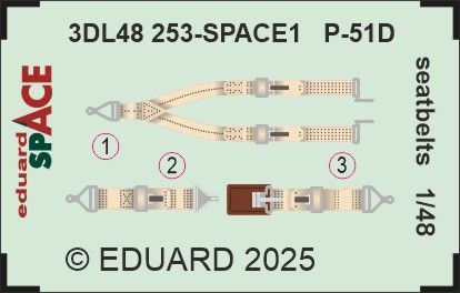 P-51D seatbelts SPACE 1/48