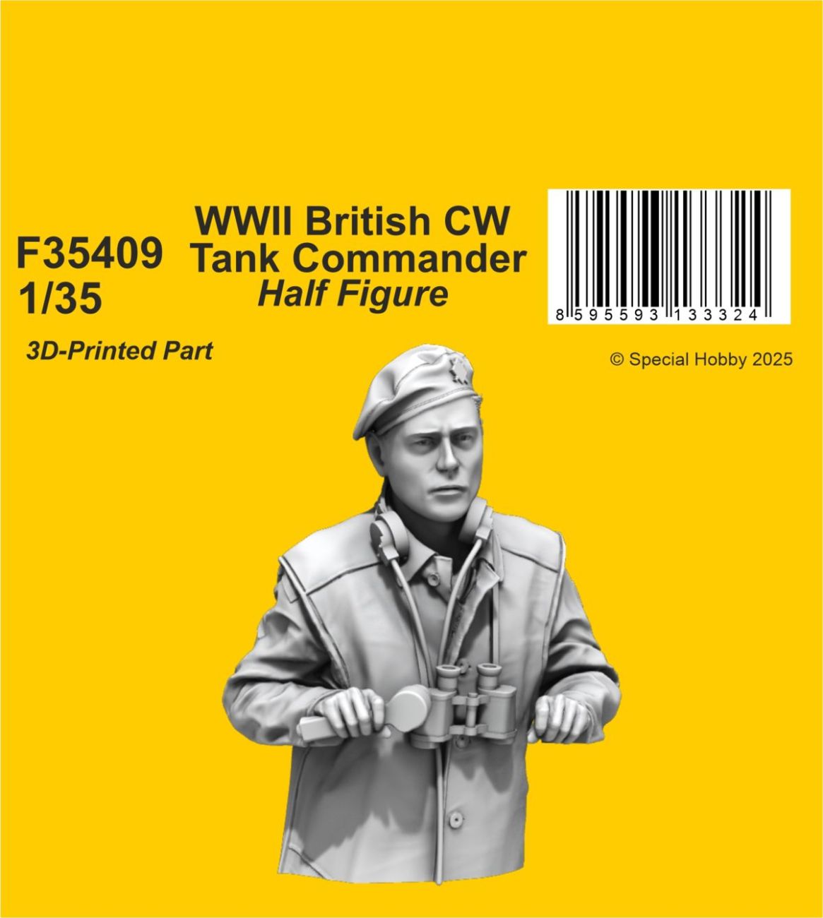 1:35 WWII British CW Tank Commander / Half Figure