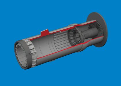 MiG-21F exhaust nozzle PRINT 1/48