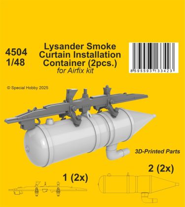 Lysander Smoke Curtain Installation Container 1/48 / for Airfix kit