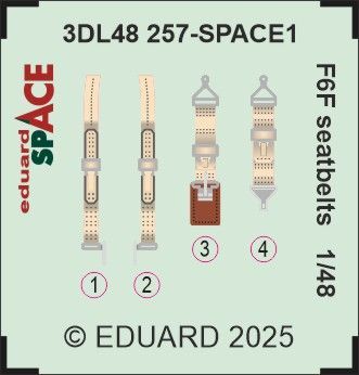 F6F seatbelts SPACE 1/48