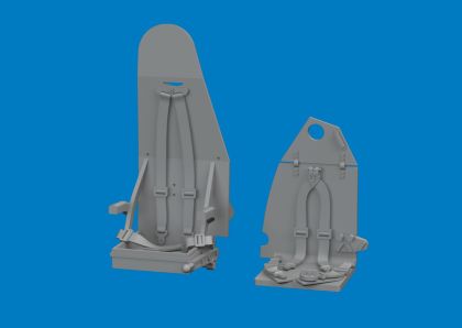 Mosquito seats w/ integral belts PRINT 1/72