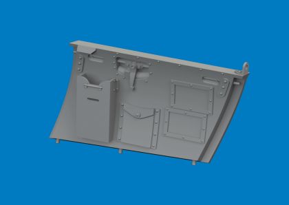 Hurricane Mk.II cockpit door PRINT 1/32