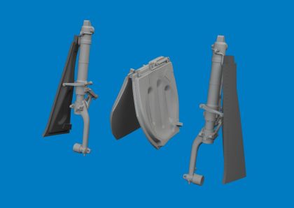 P-51D undercarriage legs PRINT 1/48