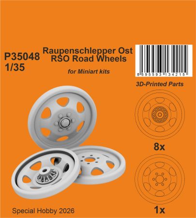 Raupenschlepper Ost RSO Road Wheels / for Miniart kits