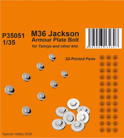 M36 Jackson Armour Plate Bolts 1/35/ for Tamiya and other kits