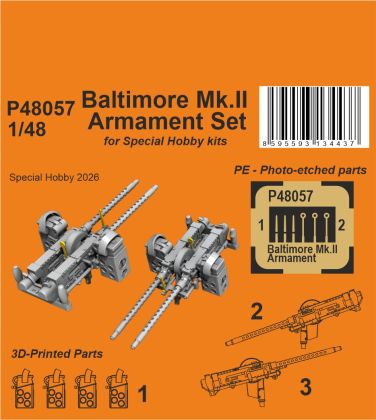 Baltimore Mk.II Armament Set 1/48 / for SH kit