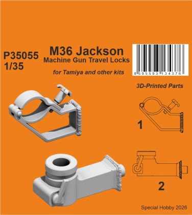 M36 Jackson Machine Gun Travel Locks 1/35 / for Tamiya and other kits