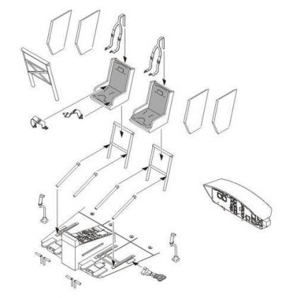UH-1D - Interior set for Drag.