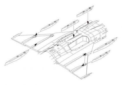 JAS-39C Gripen – Correction Wing racks