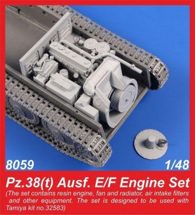 Pz.38(t) Ausf. E/F Engine Set 1/48