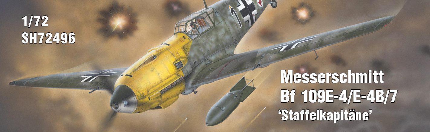 Messerschmitt Bf 109E-4/7 ‘Staffelkapitäne’ 1/72