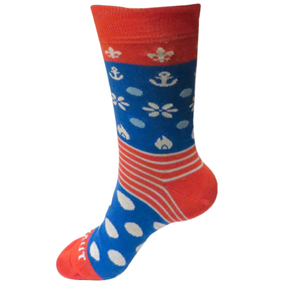 Ponožky Skaut červenomodré