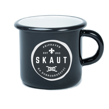 Hrnek smalt Připraven na dobrodružství
